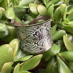 Big Wide Metal Bangle Cuff Bracelet